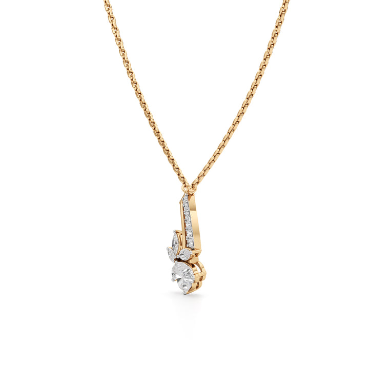 Classic Oval Halo Studs in 925 silver 18k Gold Plated Pendant