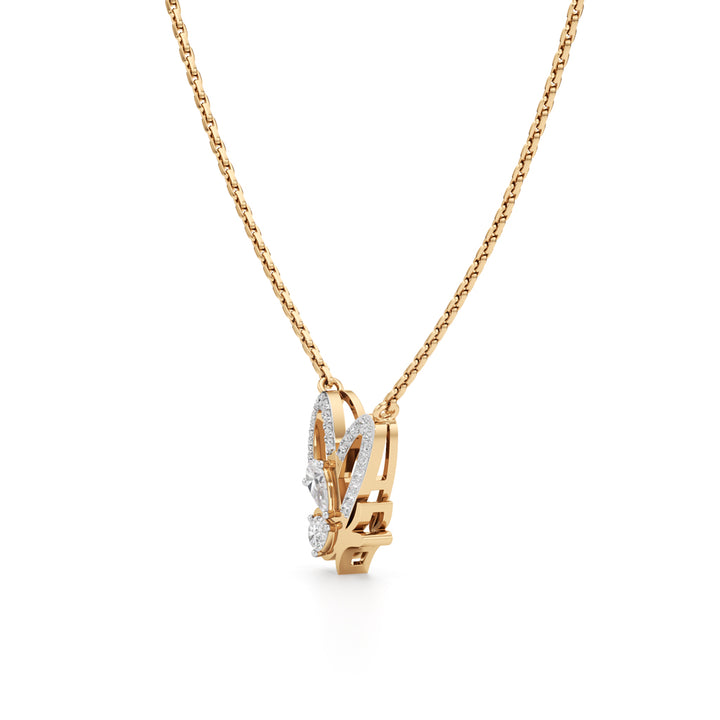 Ethereal Butterfly Pavé Pendant Set in 925 silver 18k Gold Plated Pendant