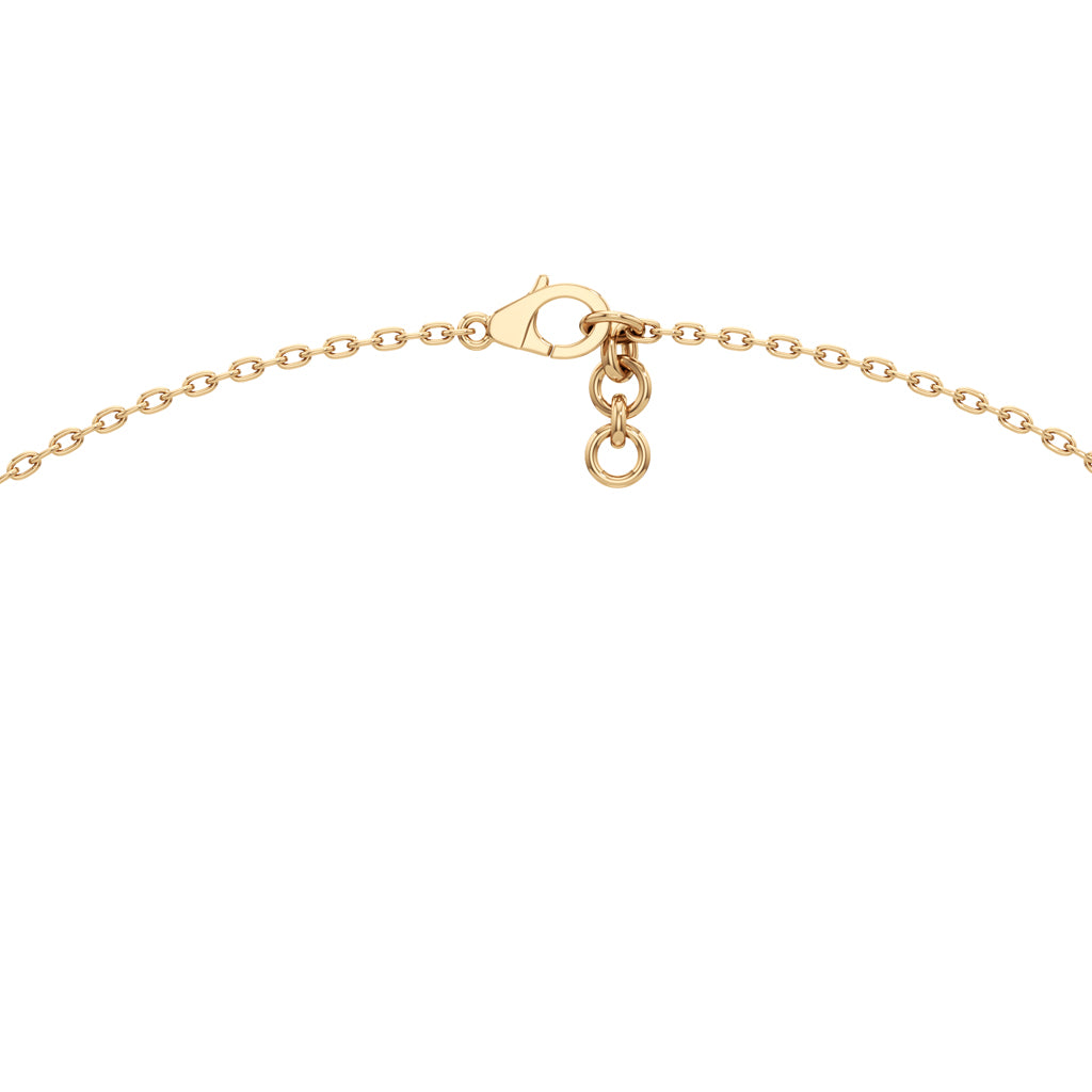 925 Silver 18k Gold Plated Leaf Motif Mangalsutra